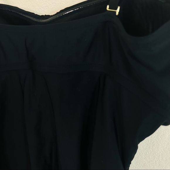 Kona Soul Black Ruffle Laser Cut Flounce Convertible One Piece Swimsuit - Picture 9 of 14